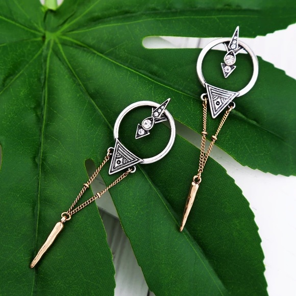 NWOT vintage ethnic drop earrings - Picture 2 of 8